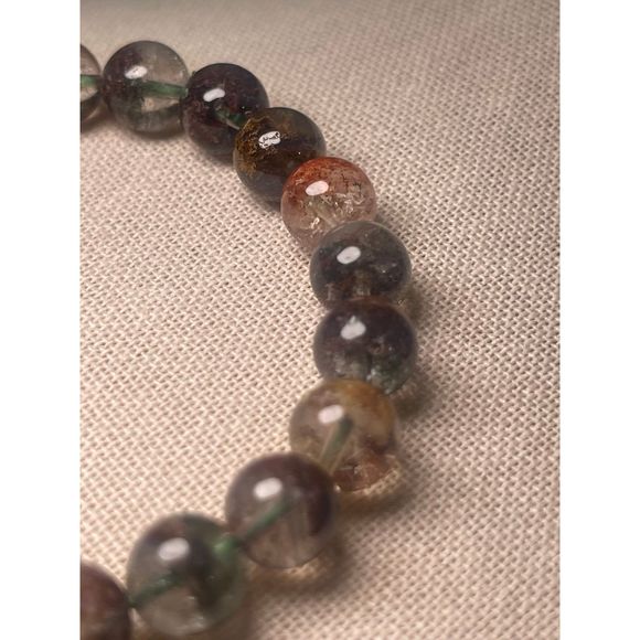 High Quality FOUR Season Garden Quartz Gemstone Crystal Bracelet 9mm 1A - Picture 2 of 6